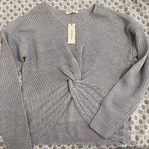 Brand New Gray Francesca’s Sweater